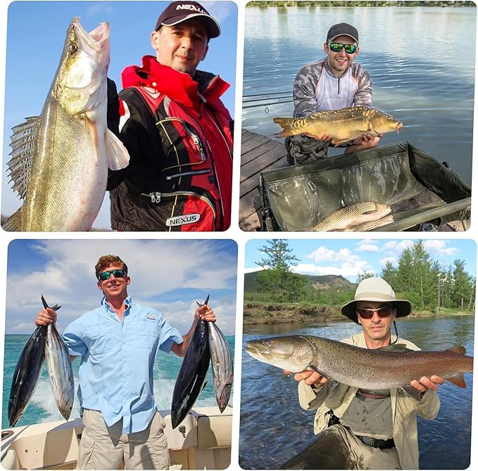 Telescopic Fishing Rods and Reel Combos, 2PCS 5.9FT 6.9FT Carbon Fiber Fishing Pole Kit, Spinning Reel Lures Set with Carrier Bag, Saltwater Freshwater Collapsible Fishing Gear for Beginner Adults