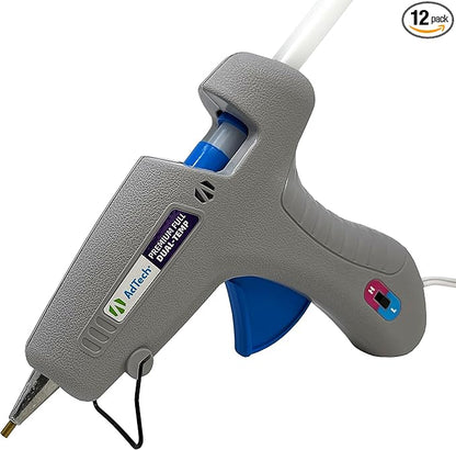 AdTech 0453 2-Temp Dual Temperature Hot Glue Gun Full Size, Light Gray (Pack of 12)
