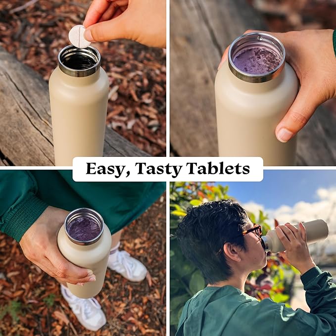 Drinklits Ginger-Lime Electrolyte Hydration & Strawberry Immunity Tablets (2) Tube Combo Pack | Great Taste – Gluten Free – Daily Use | 20 Servings (10 Tablets Per Tube)