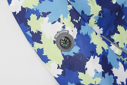 MGEOY Boys Girls Rain Jackets Lightweight Waterproof Hooded Raincoats Windbreakers for Kids 4-14Y