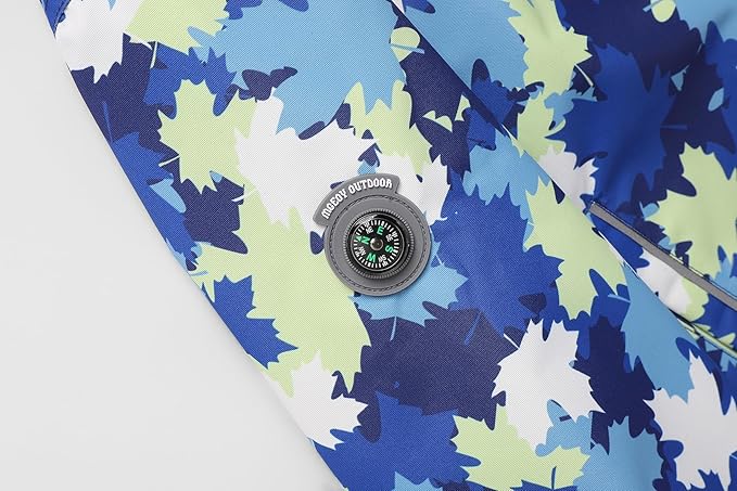 MGEOY Boys Girls Rain Jackets Lightweight Waterproof Hooded Raincoats Windbreakers for Kids 4-14Y