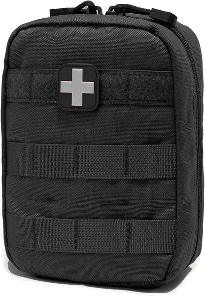 Carlebben EMT Pouch MOLLE Ifak Pouch Tactical MOLLE Medical First Aid Kit Utility Pouch (With Medical Supplies)