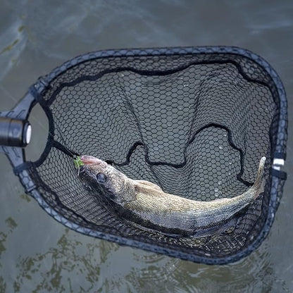 KastKing Brutus Fishing Net, Foldable Extendable Fish Landing Net, Lightweight & Portable Fishing Net with Soft EVA Foam Handle, Holds up to 44lbs/20KG, Fish-Friendly Mesh for a Safe Release