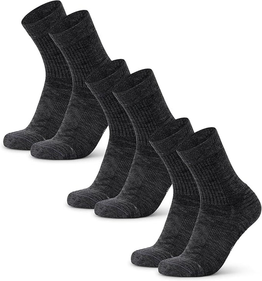 DANISH ENDURANCE Hiking Socks, Lightweight, Merino Wool Socks for Men & Women, Moisture Wicking & Thermal, 1 or 5 Pack