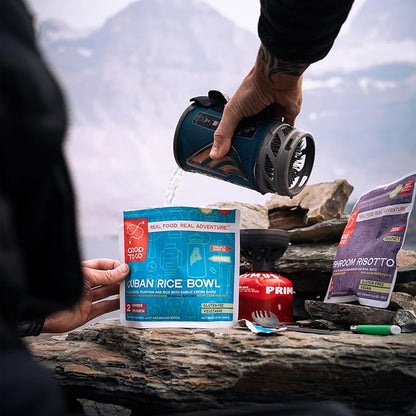 GOOD TO-GO Cuban Rice Bowl (6-Pack of Single Servings) | Camping & Backpacking Food | Just Add Water Backpacking Meals | Good To-Go Dehydrated Meals Taste Better Than Freeze Dried Food