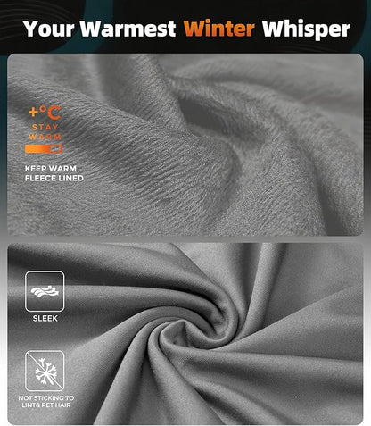 CL convallaria Mens Thermal Underwear Set with Fly Long Johns Base Layer Winter Hunting Gear Sport Top and Bottom