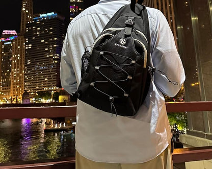 AllSport Sling Bag for Men and Women, Durable Crossbody Shoulder Sling Backpack, Sports, Gym, Hiking, and Travel