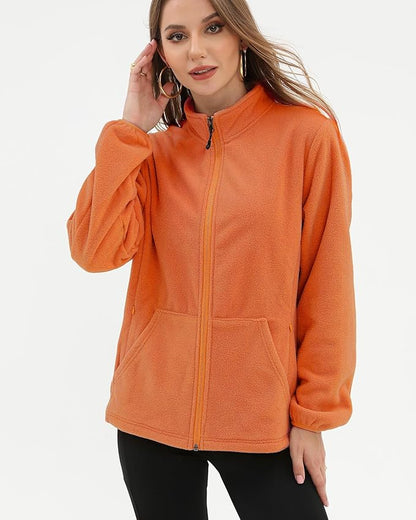 Argstar Women's Fleece Jacket with 6 Pockets (XS-2XL)