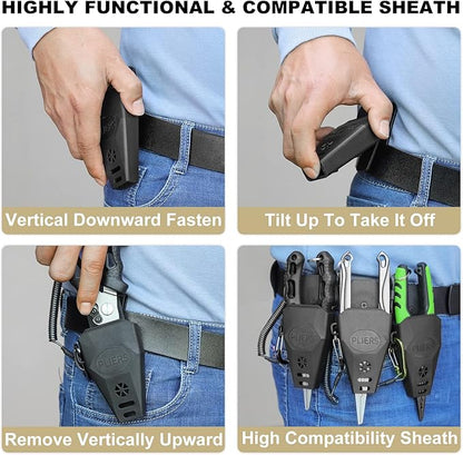 TRUSCEND Lockable Handy Fishing Pliers with Innovative Ergonomic Handle, Saltwater Corrosion Resistant Teflon Coated Fishing Tool, Multi-Function Fishing Gear with Mo-V Cutter