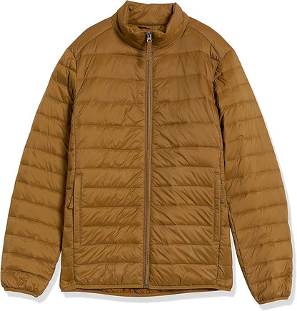 Amazon Essentials Men's Packable Lightweight Water-Resistant Puffer Jacket (Available in Big & Tall)