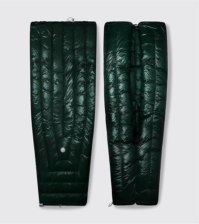 Tiny PRO Series 10D Lightweight 800FP Wearable Down Sleeping Bag Quilt for Backpacking Camping Adult Outdoor Travel Sleeping Bag