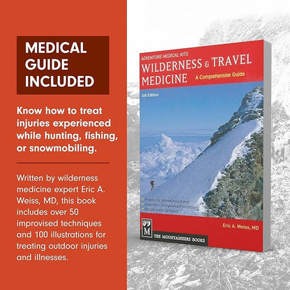 Adventure Medical Kits Sportsman Series Medical Kit - 300 - First Aid Kit for Camping, Hiking, Hunting & More - For 6 People for 7 Days - Includes Bandages, Medicine, Guide Book & More