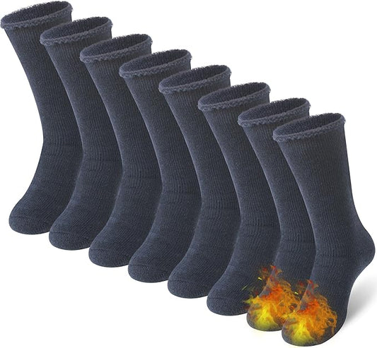 Sunew Warm Thermal Socks 4 Pack, Mens Womens Winter Heated Outdoor Skiing Thermal Socks