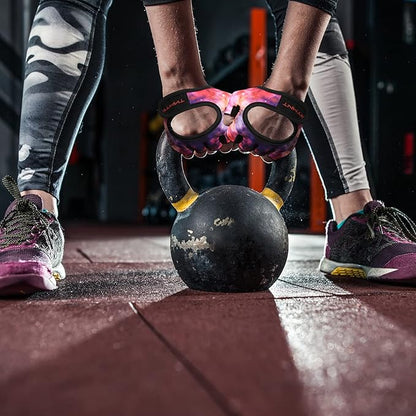 Minimal Weight Lifting Gloves,Short Micro Workout Gloves Grip Pads with Full Palm Protection & Extra Grip for Men Women Weightlifting,Gym,Exercise Training