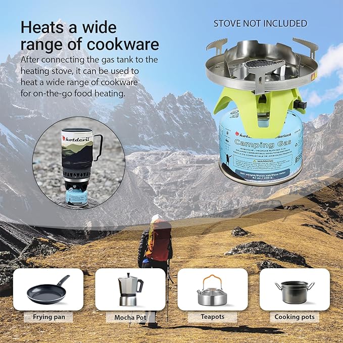 Isobutane Fuel Canister 230 Gram Camping Stove Fuel Butane Propane Blend Isobutane Fuel Canister Camping Fuel Gas Canister Suitable for ALL Seasons Efficient and High Output 8.1oz(4 packs)