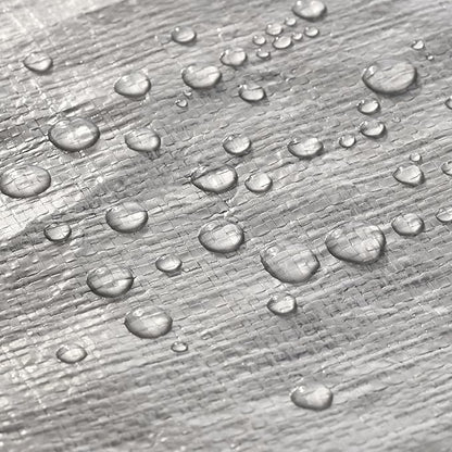 WHITEDUCK Super Heavy Duty Poly Tarp Cover 16 Mil & 10 Mil with Grommets and Reinforced Edges (Brown, White & Silver Black) (Silver Black- 16 Mil, 20' x 30')