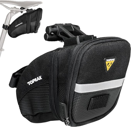 Topeak Aero Wedge Pack, w/ Fixer F25, Medium , Black