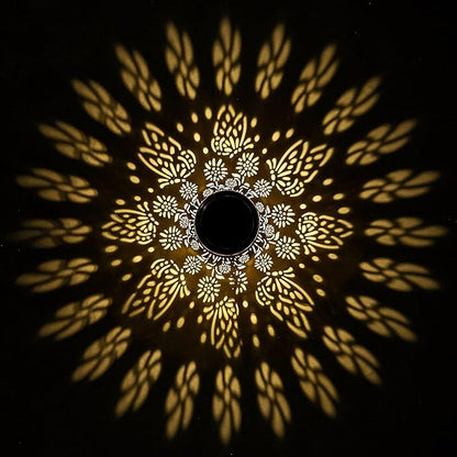 Brizled Butterfly Solar Lantern Lights 2 Pack, Warm White Christmas/Birthday Gift for Women Mom Grandma, Waterproof Hanging Solar Butterfly Lights, LED Lanterns for Garden Patio Path Tabletop Decor