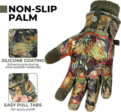 HANDLANDY Winter Gloves for Men & Women, Insulated Waterproof for Cold Weather, Thermal Glove for Cycling, Ski, Riding, Driving, Biking, Running