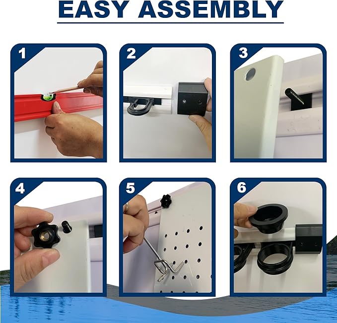 Rush Creek Creations - Fishing Rod Holder for Garage, Fishing Pole Rack Wall Mount & Tackle Storage, No Limit Vertical Fishing Rod Rack Holder, Modular Wall Unit, Fishing Pole Rods Rack