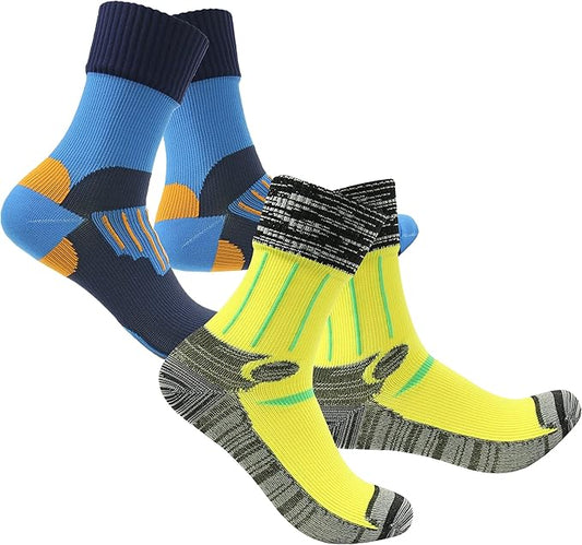RANDY SUN Waterproof Socks, Unisex Hiking Wading Trail Running Kayaking Crew Socks