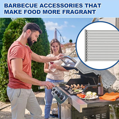 FM4107 Stainless Steel Grill Grates for TEC G-Sport Gas Grill,2 Pack Cooking Grid for TEC Grill Parts ﻿