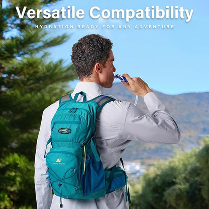 N NEVO RHINO Hydration Bladder 2L-3L,Water Reservoir for Hiking Backpack Leak Proof Water Storage Bladder,BPA-Free Water Pouch Hydration Pack for Camping Cycling Running