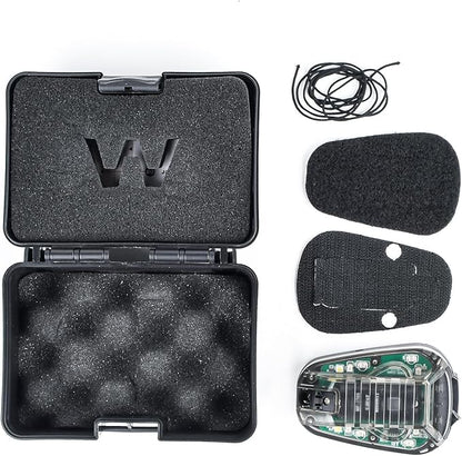 Tactical IR Helmet Light 4 Modes with Green + White LED + IR Strobe/Constant, Airsoft Survival Signal Identification Lamp for Fast Wendy and More Helmets