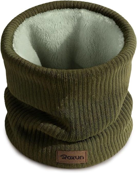 Winter Neck Gaiter, Neck Warmer Cover Ski Gaiters for Men/Women Fleece Thick Elegant Stylish
