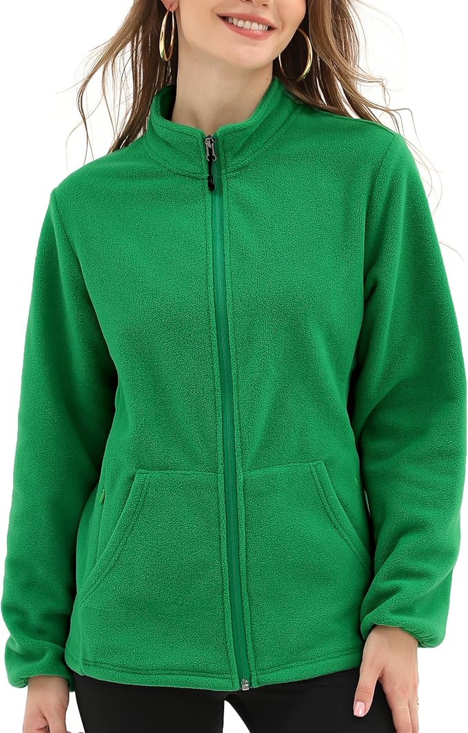 Argstar Women's Fleece Jacket with 6 Pockets (XS-2XL)