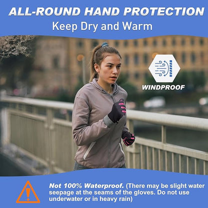 Sukeen Winter Gloves Men Women, Touchscreen Anti-Slip Warm Mens Gloves for Running Driving Cycling Hiking Biking Outdoor