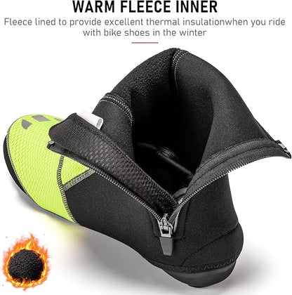 GEWAGE Cycling Shoe Covers -Warm Bike Shoe Covers - Windproof Mountain Road Cycling Overshoes - Cycling Shoe Cover for Men Women