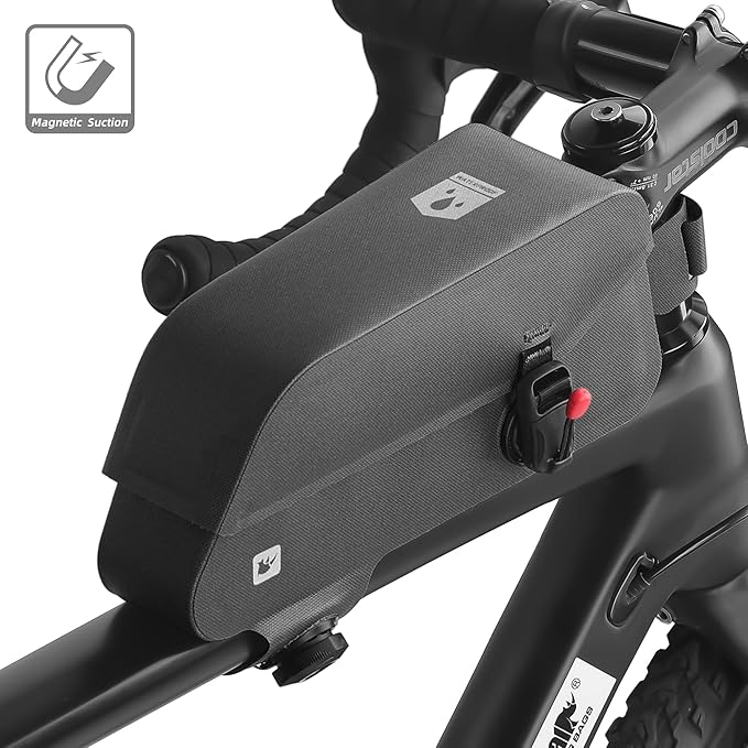 Rhinowalk Bike Top Tube Bag Bike Frame Bag Fully Waterproof and Stable Bicycle Frame Bag Bicycle Bag Professional Cycling Accessories for Mountain Road Bike