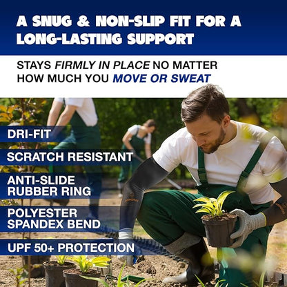 ARMORAY Arm Sleeves for Men or Women - Tattoo Cover Up - Cooling Sports Sleeve for Basketball Golf Football