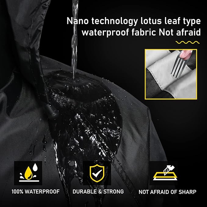 Classic Rain Suits for Men Waterproof Durable Rain Gear with Reflective Strip Rain Jacket Pants for Golf Camping