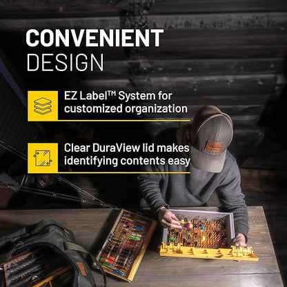 Plano Edge Master Crankbait XL Tackle Storage | Premium Tackle Organization with Rust Prevention, Clear/Yellow