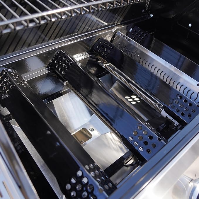 Monument Grills 4+1 Outdoor Barbecue Stainless Steel Propane Gas Grill, 4 Burners & 1 Side Burner 62,000 BTU Patio Garden Barbecue Grill with Knob Controls, Mesa415BZ