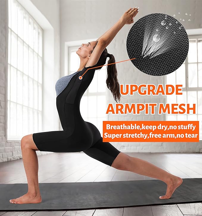 Women Sauna Suit Sweat Shirt Slimming Vest Hot Top Jumpsuit Shapewear