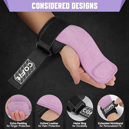 COFIT Wrist Straps for Weightlifting, Workout Wrist Wraps with Dual-Layer Oxford Leather, Enhanced Grip for Optimal Hand and Wrist Protection, Gym Lifting Straps for Deadlift and Powerlifting