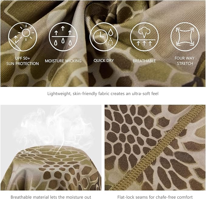 BASSDASH UPF 50+ UV Sun Protection Neck Gaiter Fishing Mask Hunting Kayaking Hiking Cycling Ski Sports