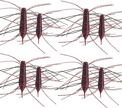 Eupheng Silicone Soft Dice Fishing Lures with Multiple Tentacles, Handmade Slow Sink Bass Fishing Soft Plastic Baits for Drop Shot, Finesse, Wacky Rig