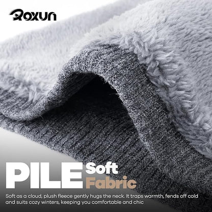 Winter Neck Gaiter, Neck Warmer Cover Ski Gaiters for Men/Women Fleece Thick Elegant Stylish