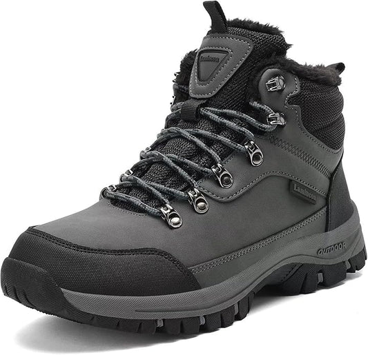 Lamincoa Mens Snow Boots Water Resistant Hiking Boots for Men Non-slip Winter Outdoor Warm Comfort Camping Backpacking Shoe