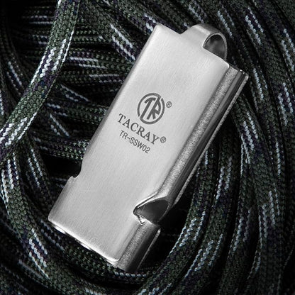 TACRAY Emergency Whistles Lifeguard Safety Whistle with Neck Chain and Keychain for Outdoor Camping Hiking