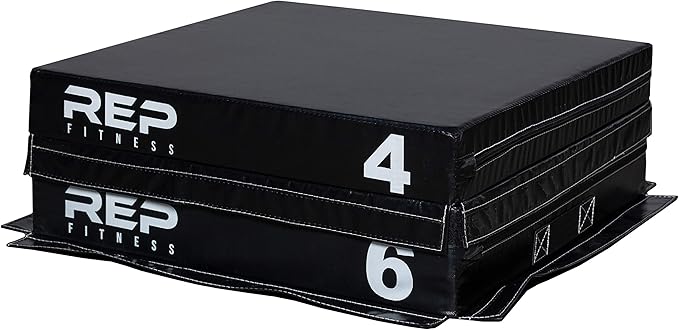 REP Fitness Stackable Soft Foam Plyo Box Set, Adjustable Plyometric Jump Box for Home Gym Workouts, Plyometric Jumping Platform for Exercise, Step Training, HIIT & CrossFit