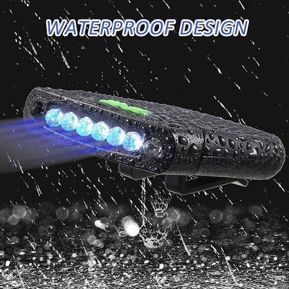 Mudder LED Clip on Cap Lights USB Rechargeable Cap Flashlight Clip Waterproof Ultra Bright Hat Flashlight Headlamp for Fishing Camping Hand Work