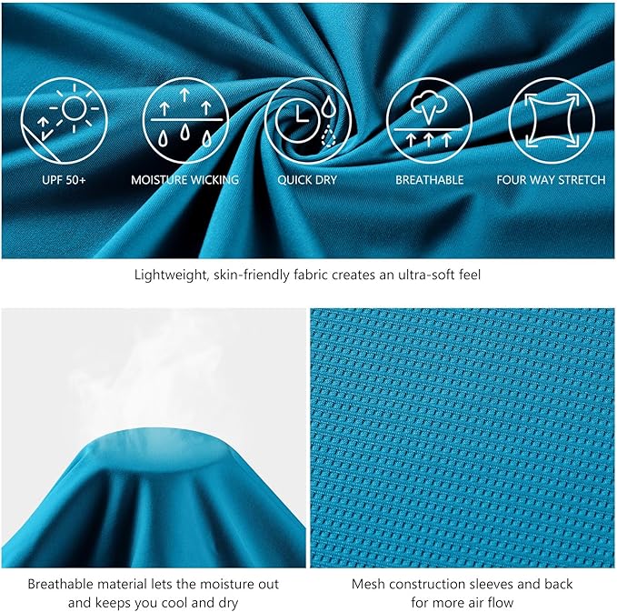 BASSDASH Fishing T Shirts for Men UV Sun Protection UPF 50+ Long Sleeve Tee T-Shirt