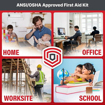 ANSI/OSHA First Aid Kits (50 Person Plastic) - ANSI/ISEA and OSHA Compliant First Aid Kit