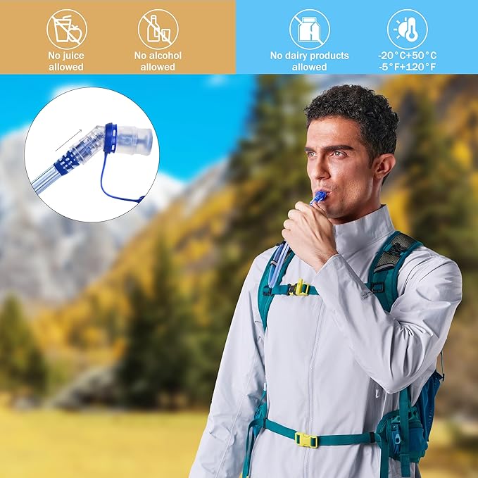 N NEVO RHINO Hydration Bladder 2L-3L,Water Reservoir for Hiking Backpack Leak Proof Water Storage Bladder,BPA-Free Water Pouch Hydration Pack for Camping Cycling Running