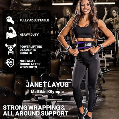 Schiek Sports Model 2004 Nylon 4 3/4" Weight Lifting Belt - Black